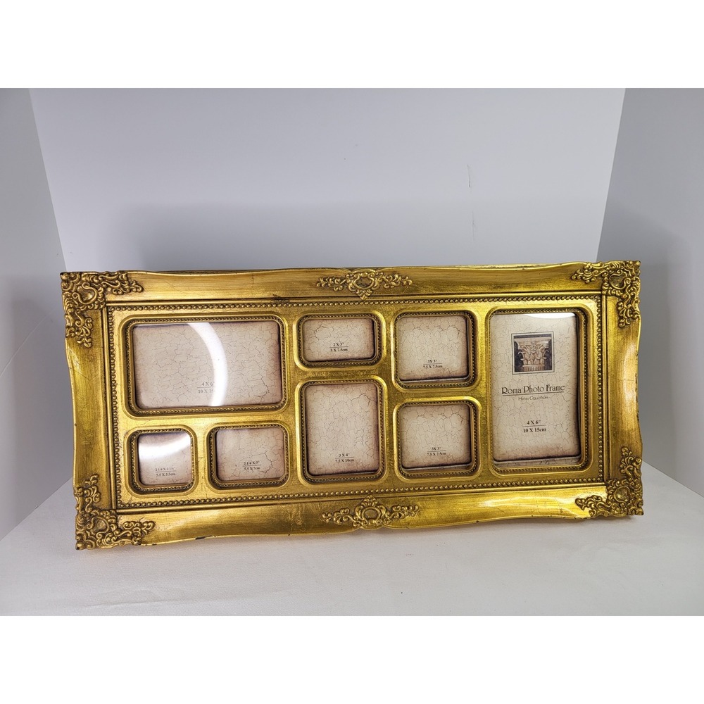 Roma Photo Frame Heir Collection Gold Ornate Baroque Rococo Style Frame
